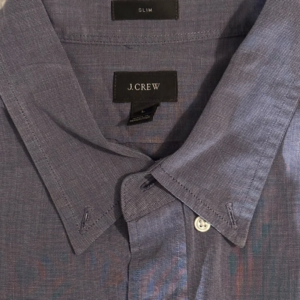 J. Crew Men's Slim Flex Button-Down Oxford Shirt Cotton Large